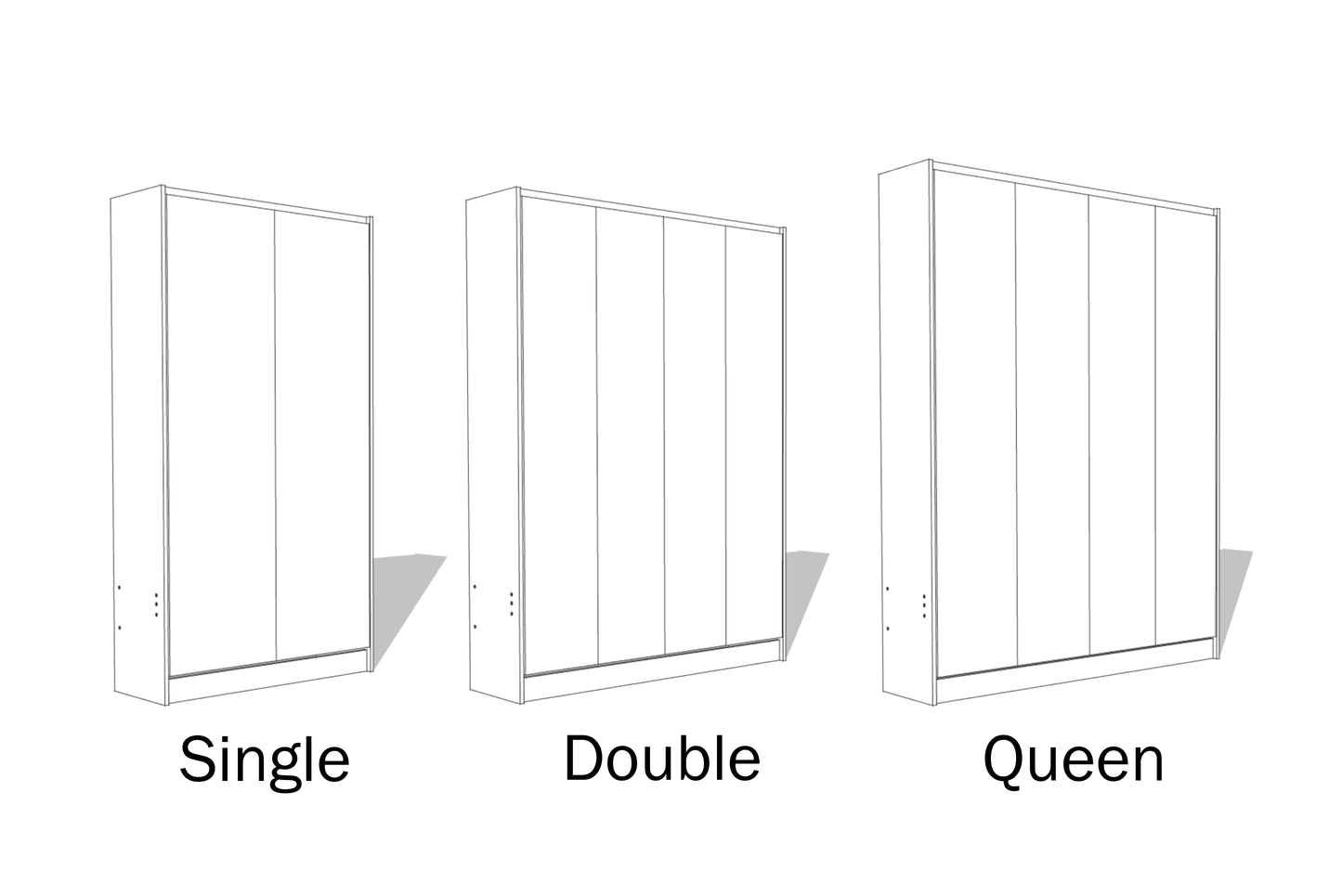 MADE-TO-ORDER Alpha + Flat Pack Murphy Bed Cabinetry Kit